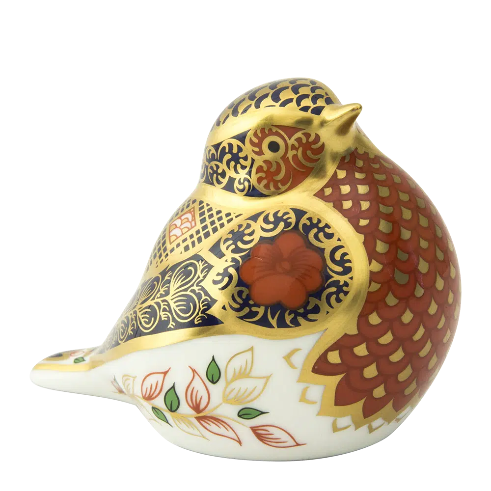 Royal Crown Derby Solid Gold Band Robin New-Collectables-Goviers