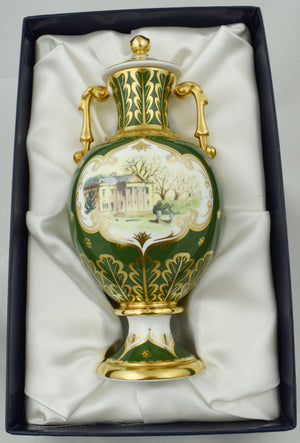 Royal Crown Derby Tatton Park Vase-Vases-Goviers