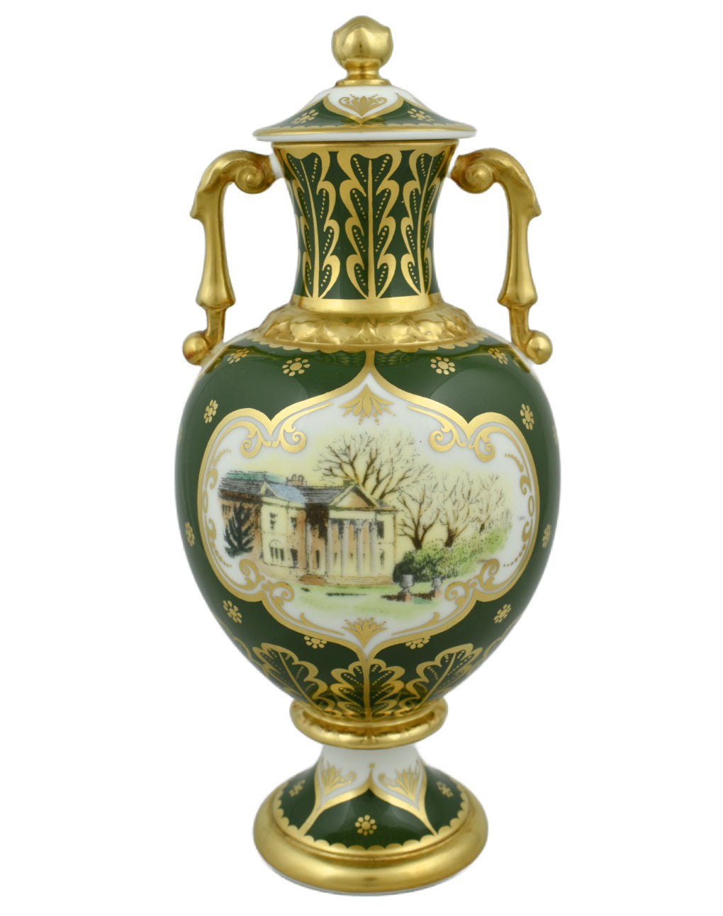 Royal Crown Derby Tatton Park Vase-Vases-Goviers