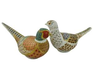 Royal Crown Derby The Brace of Pheasants-Paperweights-Goviers