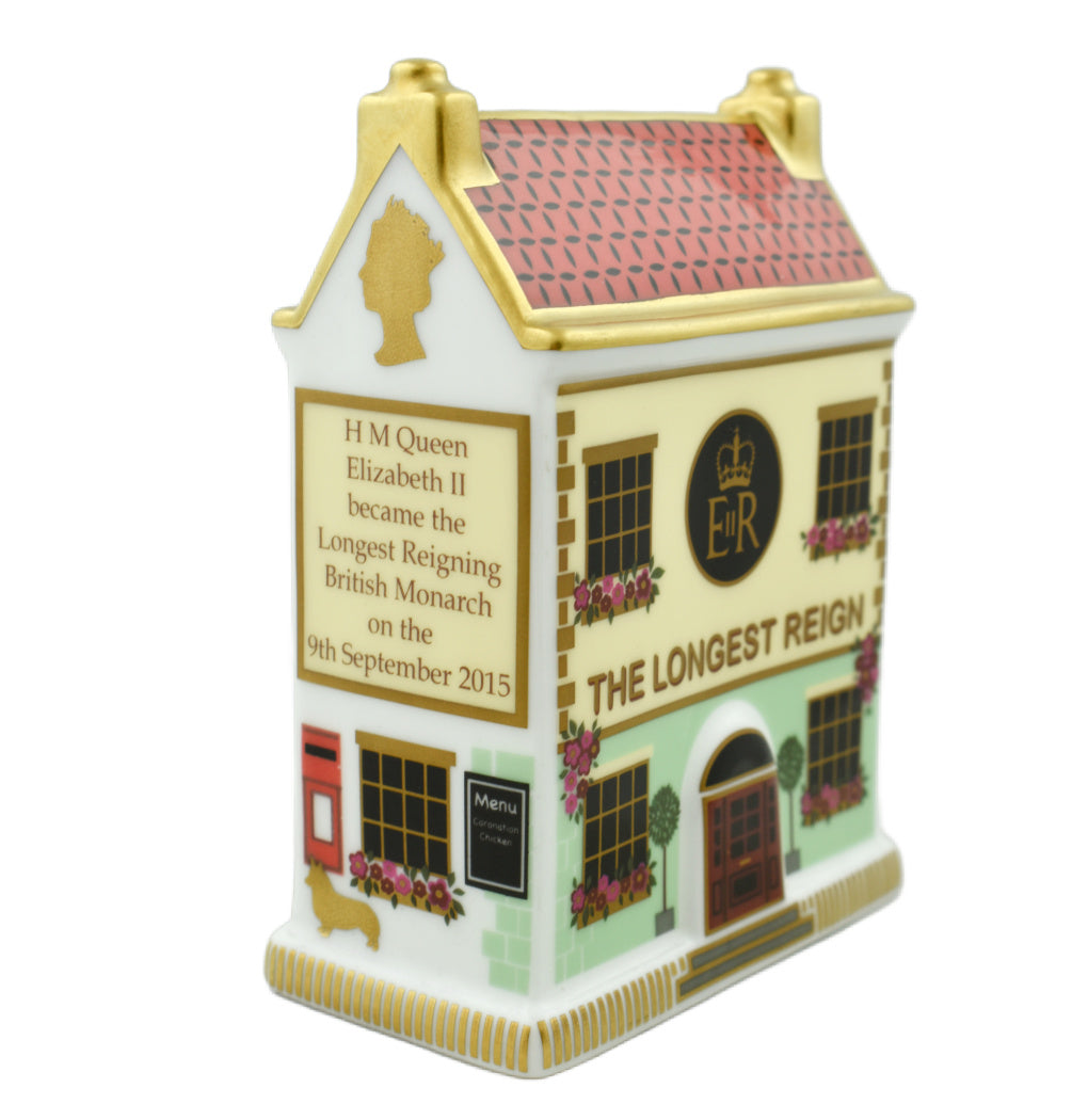 Royal Crown Derby The Longest Reign Public House-Paperweights-Goviers