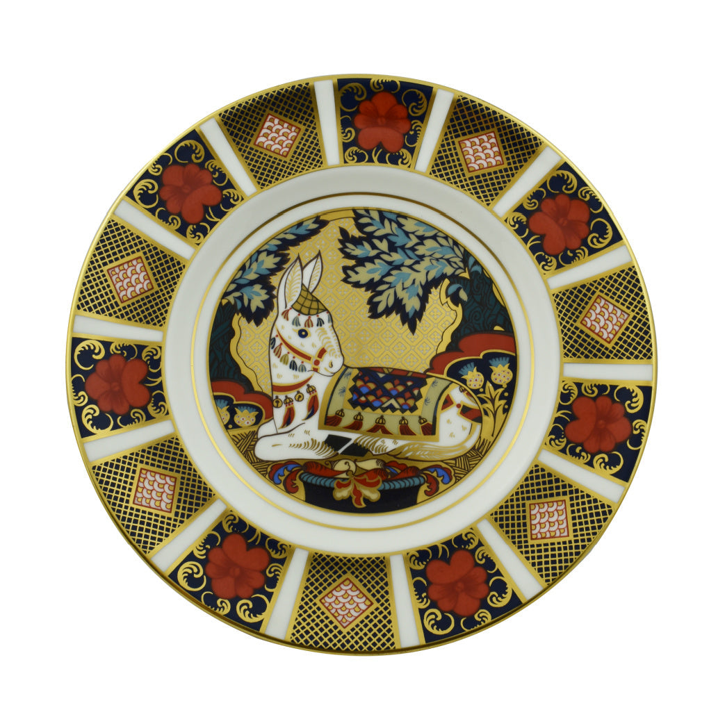 Royal Crown Derby Thistle Donkey Plate-Collectables-Goviers