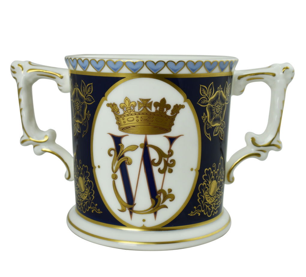 Royal Crown Derby W & C Royal Wedding Loving Cup-Commemoratives-Goviers
