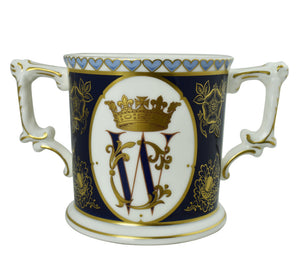Royal Crown Derby W & C Royal Wedding Loving Cup-Commemoratives-Goviers