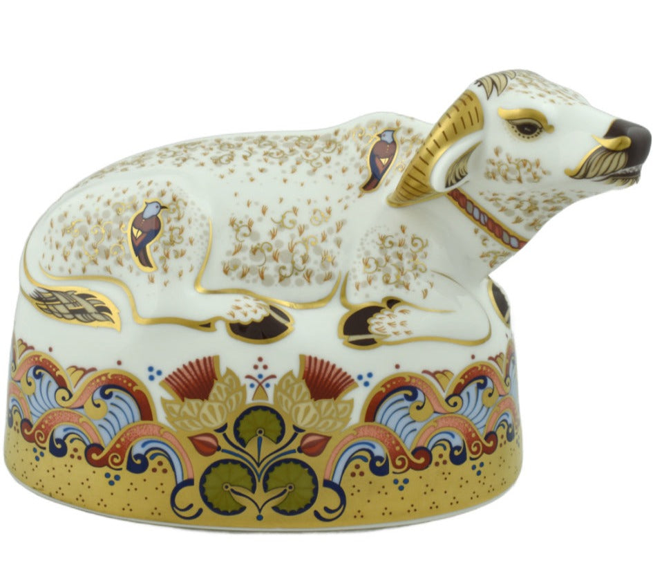Royal Crown Derby Water Buffalo-Paperweights-Goviers