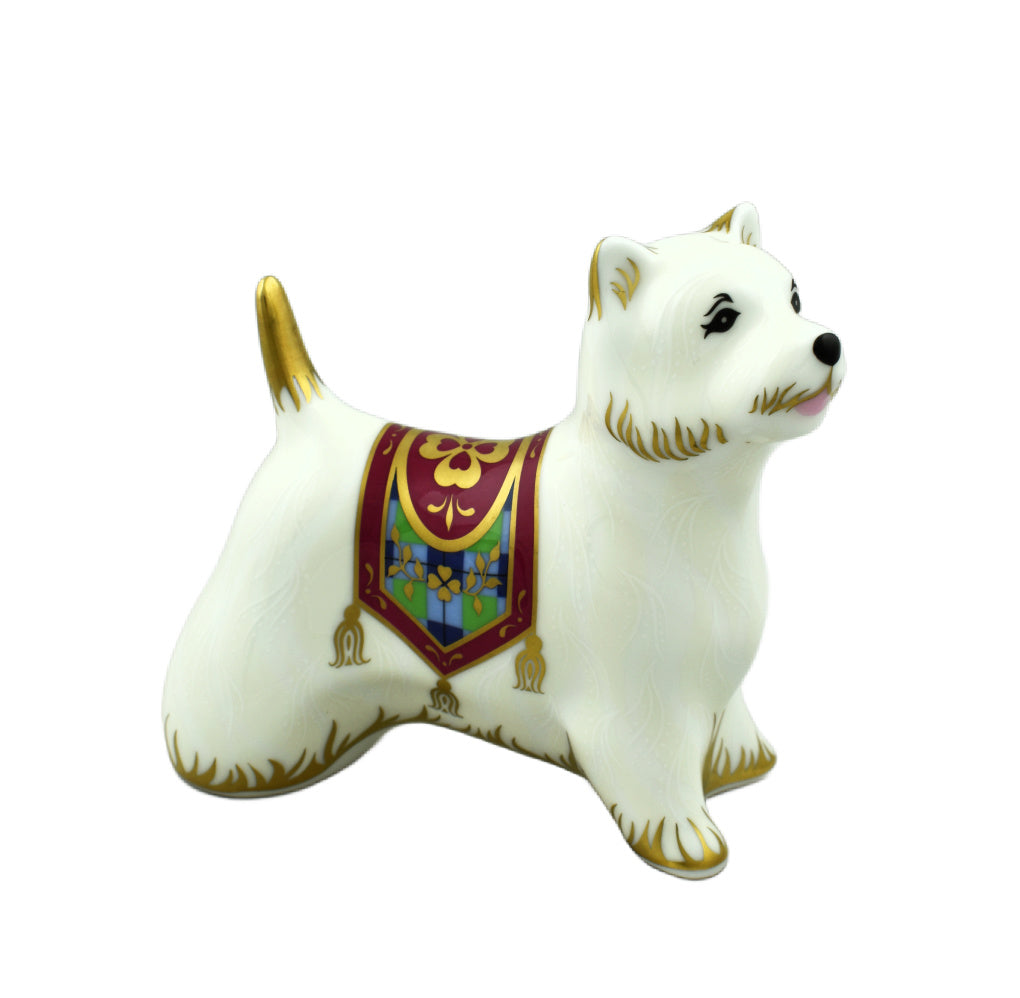 Royal Crown Derby West Highland Terrier-Paperweights-Goviers