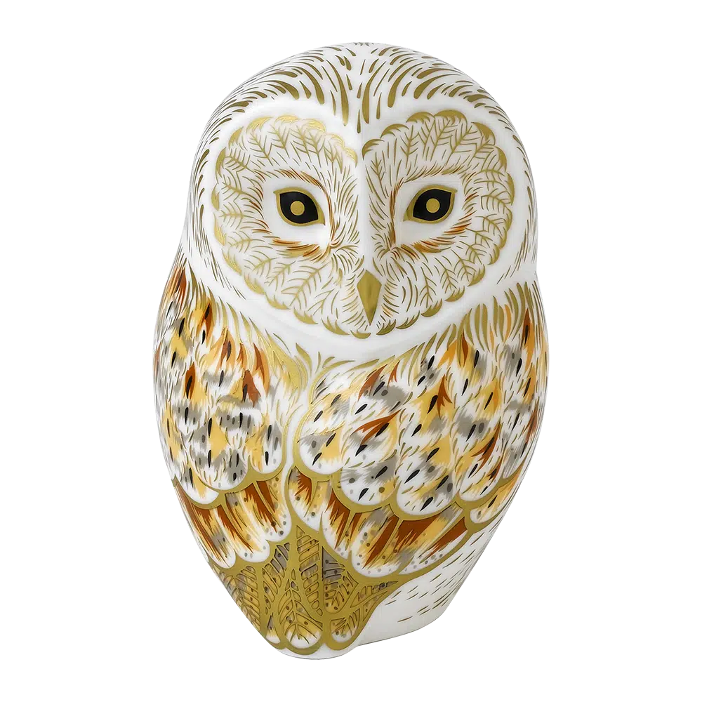 Royal Crown Derby Winter Owl PreLoved-Paperweights-Goviers
