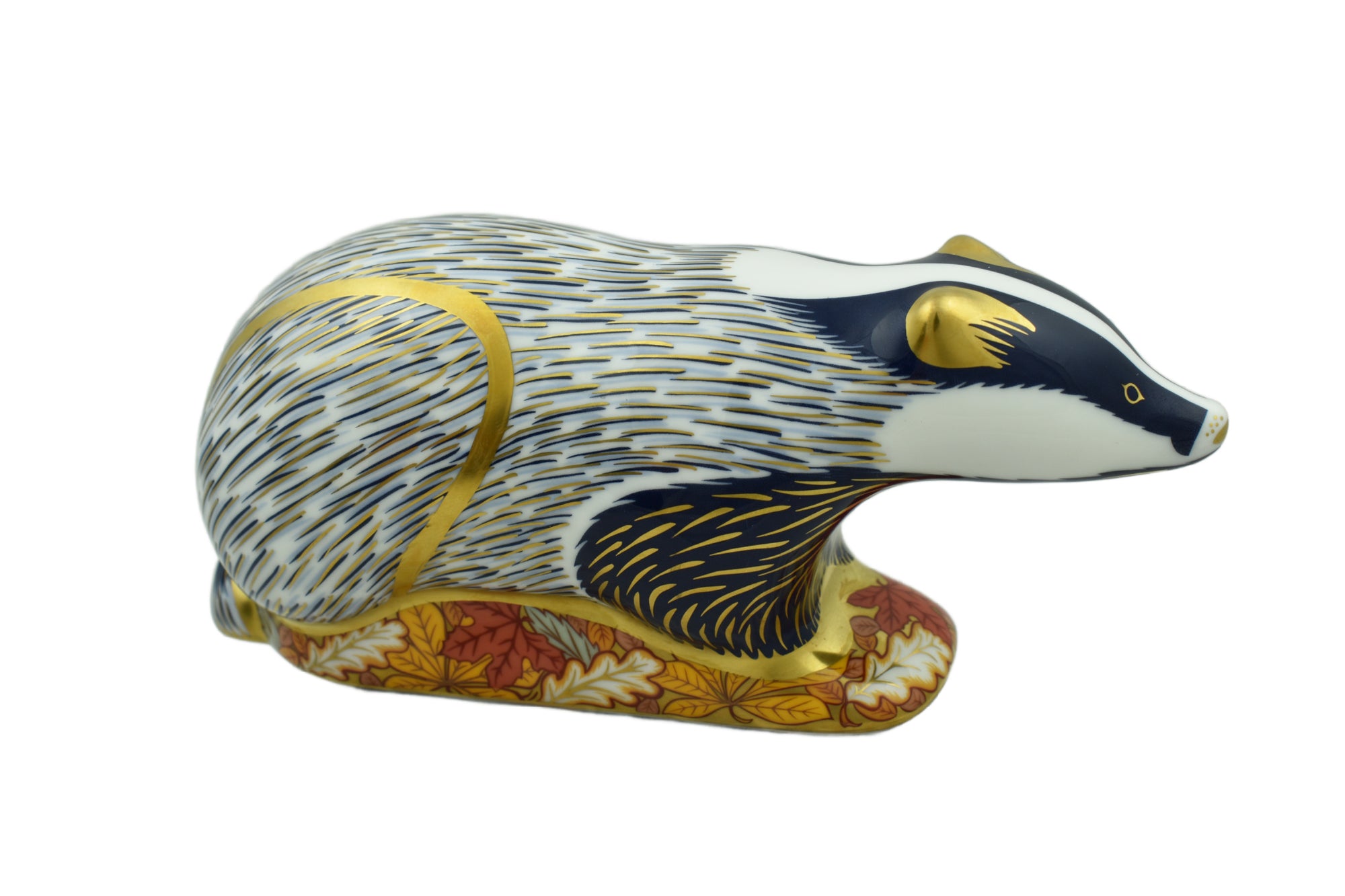 Royal Crown Derby Woodland Badger-Paperweights-Goviers