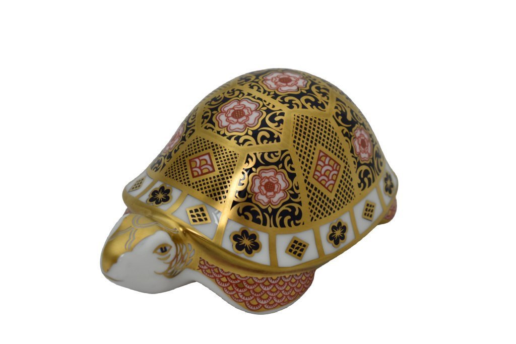 Royal Crown Derby Yorkshire Rose Father Tortoise-Paperweights-Goviers