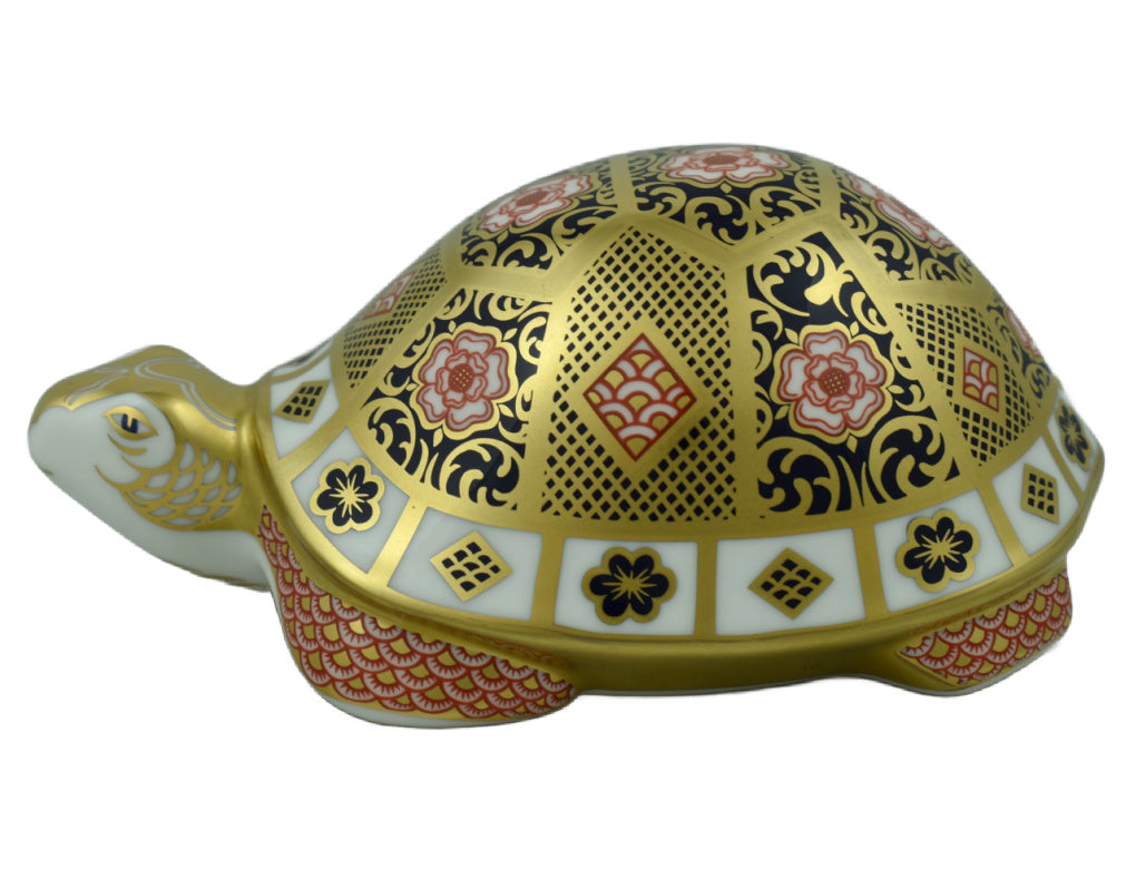 Royal Crown Derby Yorkshire Rose Father Tortoise-Paperweights-Goviers