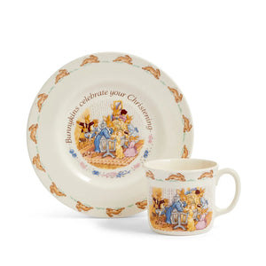 Royal Doulton Bunnykins Christening Plate & Mug 2-Piece Set-Goviers