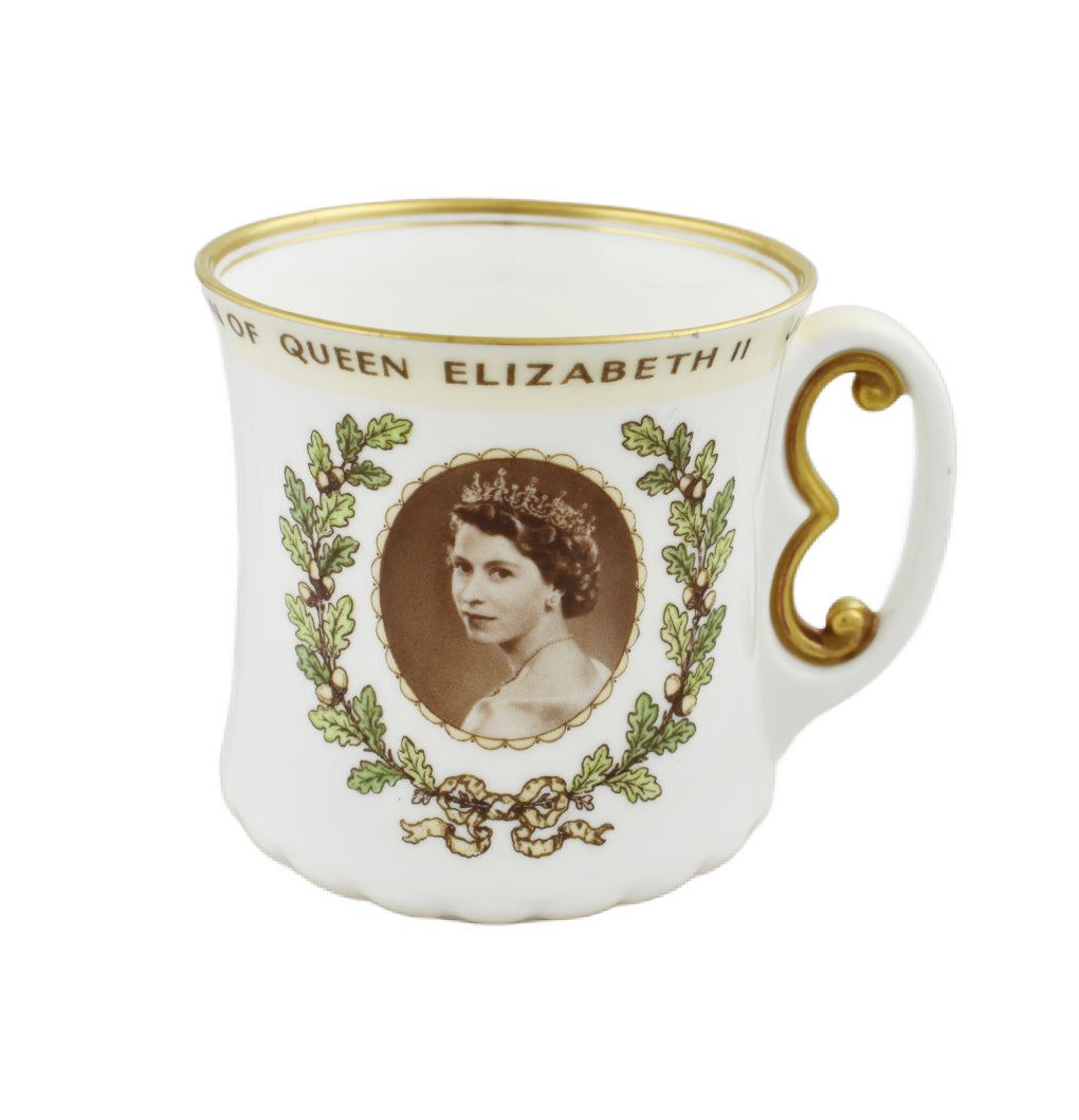 Royal Doulton Coronation Queen Elizabeth II Commemorative Cup-Royal Commemorative-Goviers