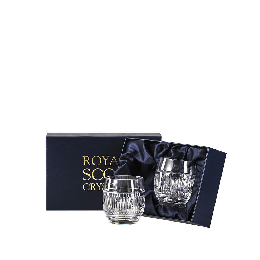 Royal Scot Crystal Art Deco Gin & Tonic Tumblers Set of 2-Home & Garden > Kitchen & Dining > Tableware > Drinkware-Goviers