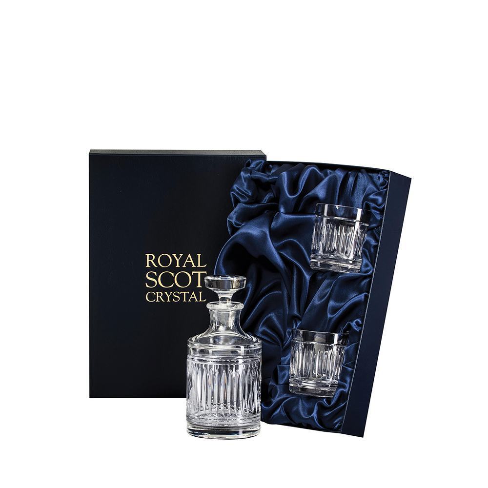 Royal Scot Crystal Art Deco Round Spirit Set-Home & Garden > Kitchen & Dining > Tableware > Drinkware-Goviers