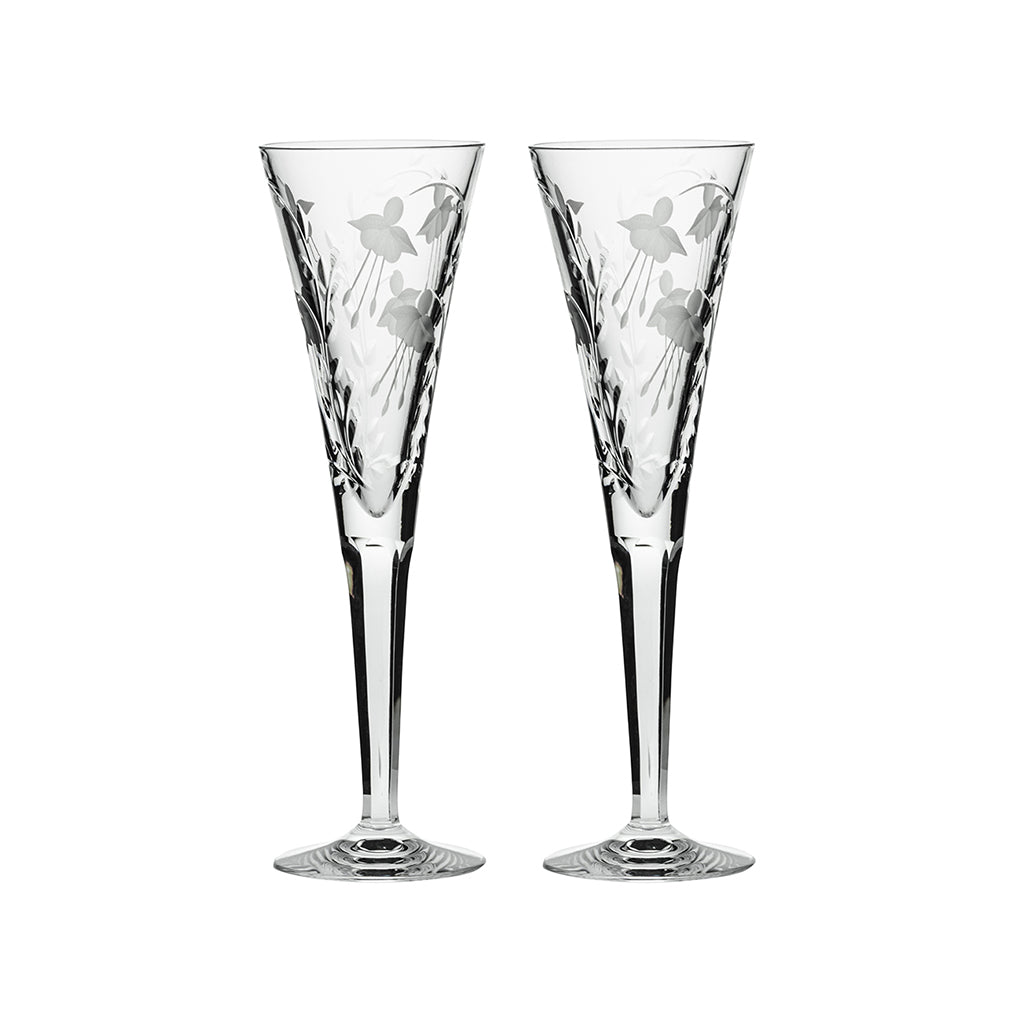 Royal Scot Crystal Catherine Champagne Flute Set of 2-Home & Garden > Kitchen & Dining > Tableware > Drinkware-Goviers