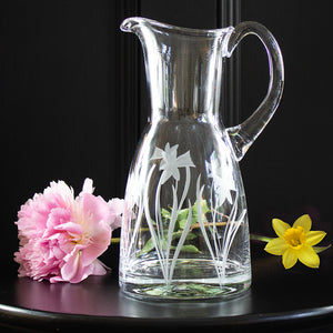 Royal Scot Crystal Daffodil Large 1.5 Litre Jug-Goviers