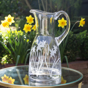 Royal Scot Crystal Daffodil Large 1.5 Litre Jug-Goviers
