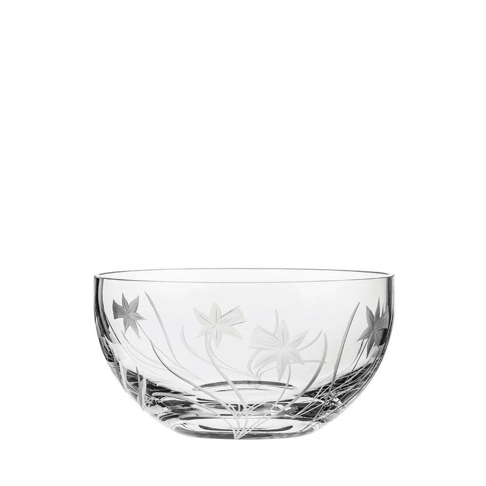 Royal Scot Crystal Daffodils Fruit/Salad Bowl 7.5"-Home & Garden > Kitchen & Dining > Tableware > Drinkware-Goviers