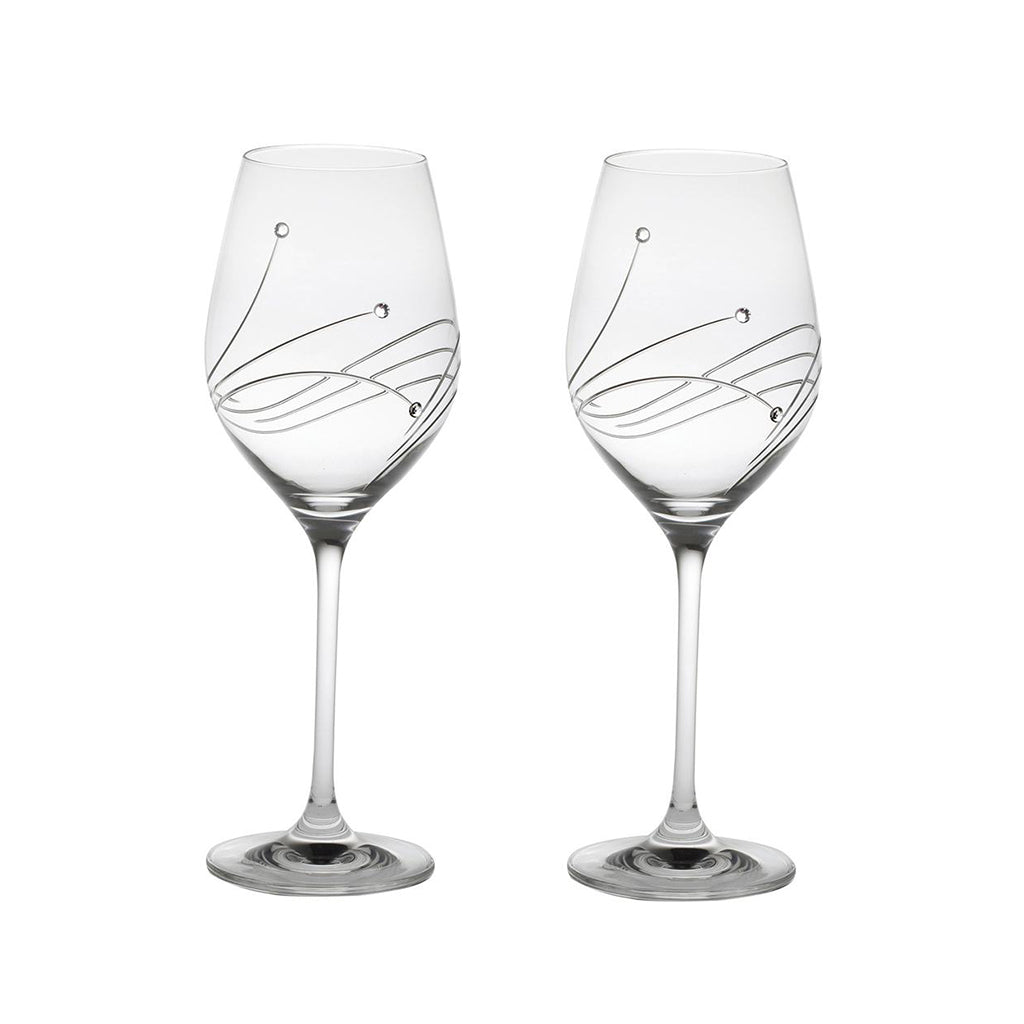 Royal Scot Crystal Diamante Large Wine Glass Set of 2-Home & Garden > Kitchen & Dining > Tableware > Drinkware-Goviers