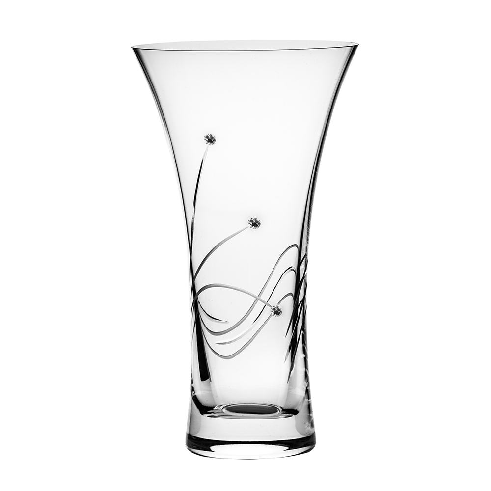 Royal Scot Crystal Diamante Waisted Vase-Home & Garden > Kitchen & Dining > Tableware > Drinkware-Goviers