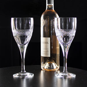 Royal Scot Crystal Diamonds Large Wine Glass Set of 2-Goviers