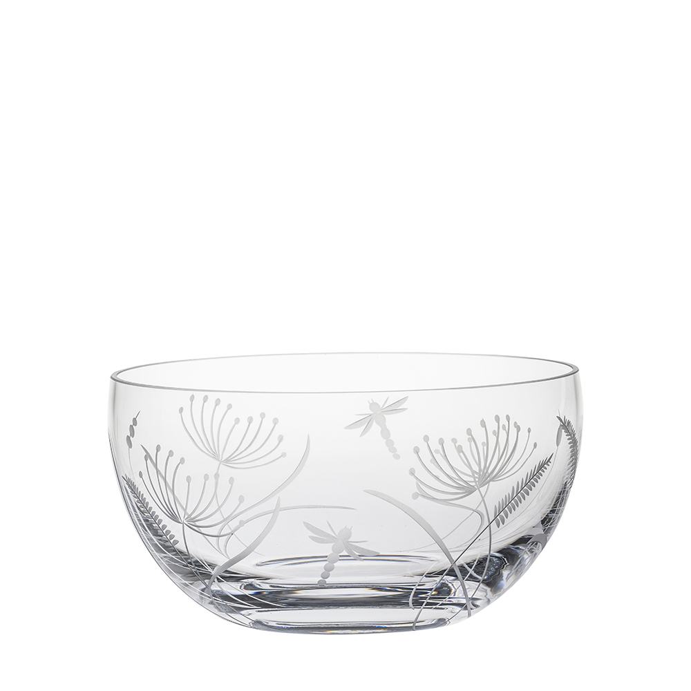 Royal Scot Crystal Dragonfly Fruit/Salad Bowl-Goviers