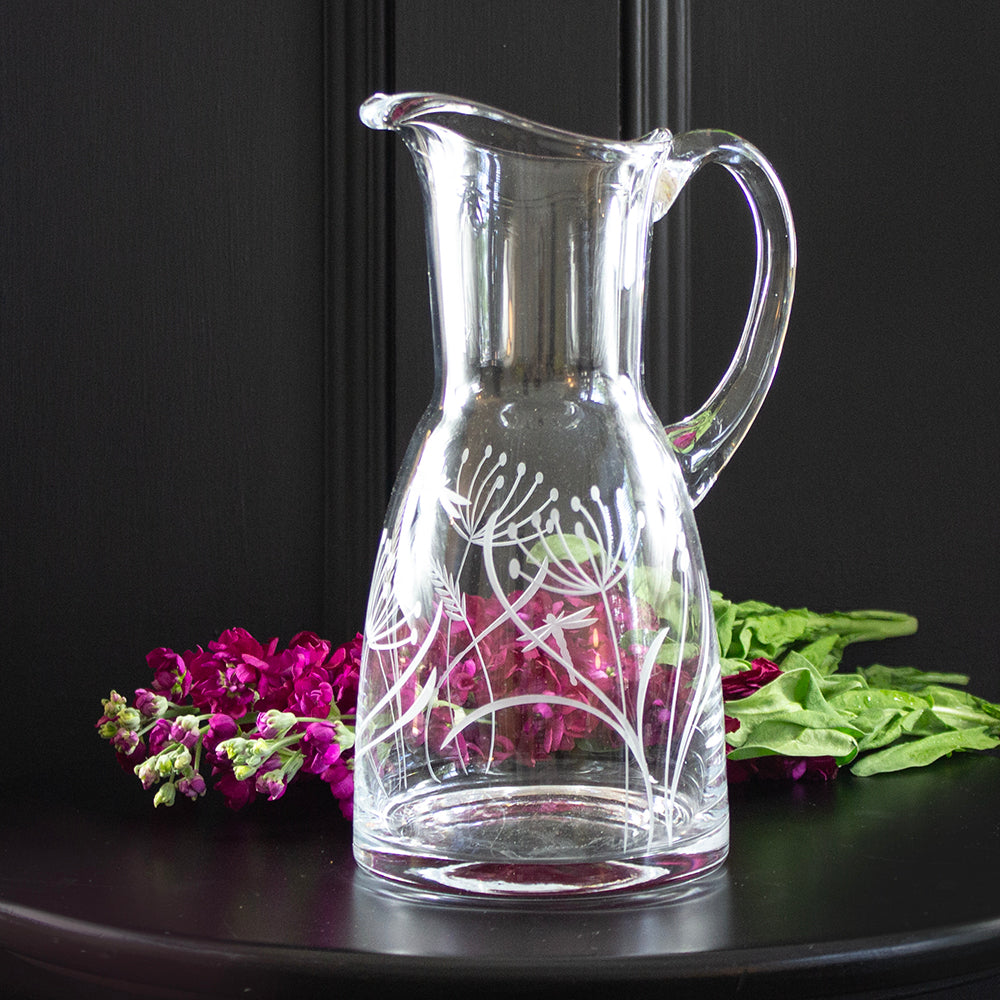 Royal Scot Crystal Dragonfly Large 1.5 Litre Jug-Goviers