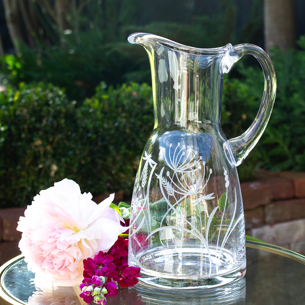 Royal Scot Crystal Dragonfly Large 1.5 Litre Jug-Goviers