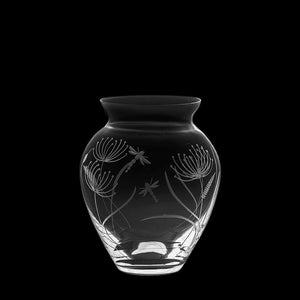 Royal Scot Crystal Dragonfly Large Posy Vase-Goviers
