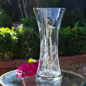 Royal Scot Crystal Dragonfly Large Waisted Vase 30 cm