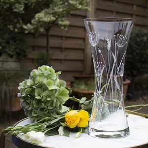 Royal Scot Crystal Dragonfly Large Waisted Vase 30 cm