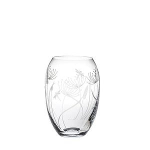Royal Scot Crystal Dragonfly Small Barrel Vase-Goviers