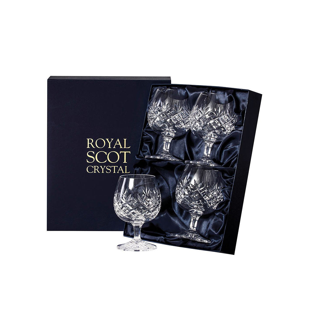 Royal Scot Crystal Edinburgh Brandies Set of 4-Home & Garden > Kitchen & Dining > Tableware > Drinkware-Goviers