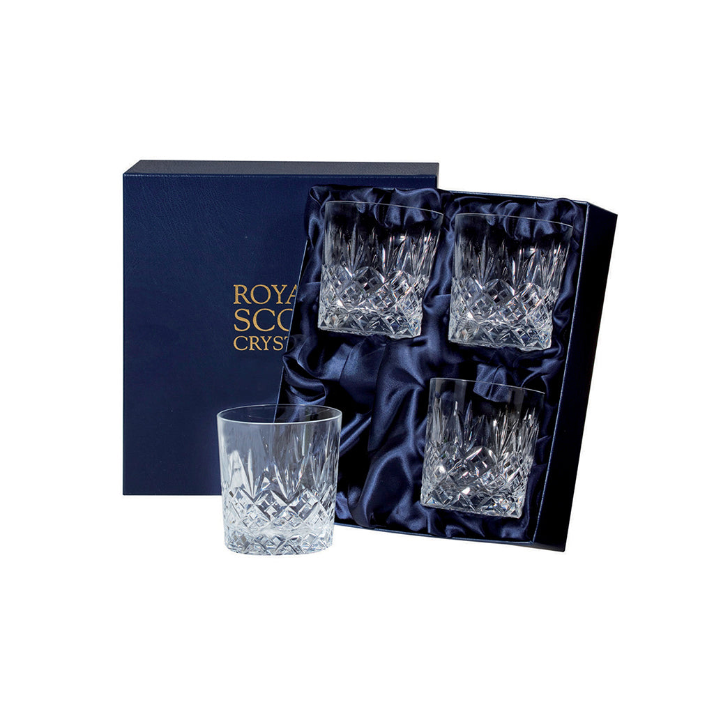 Royal Scot Crystal Edinburgh Large Tumbler Set of 4-Home & Garden > Kitchen & Dining > Tableware > Drinkware-Goviers