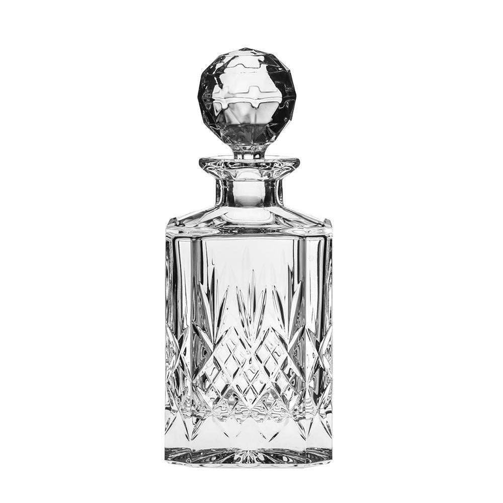 Royal Scot Crystal Edinburgh Square Spirit Decanter-Home & Garden > Kitchen & Dining > Tableware > Drinkware-Goviers