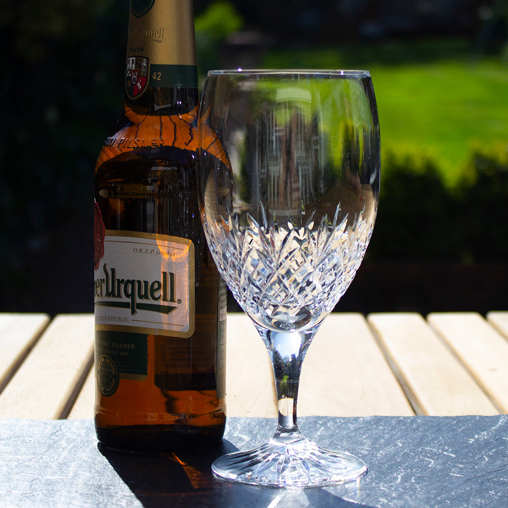 Royal Scot Crystal Edinburgh Stemmed Beer Glass-Goviers