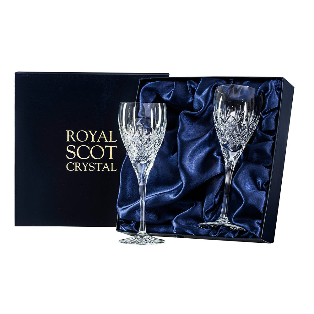 Royal Scot Crystal Edinburgh Wine Glass Set of 2-Home & Garden > Kitchen & Dining > Tableware > Drinkware-Goviers