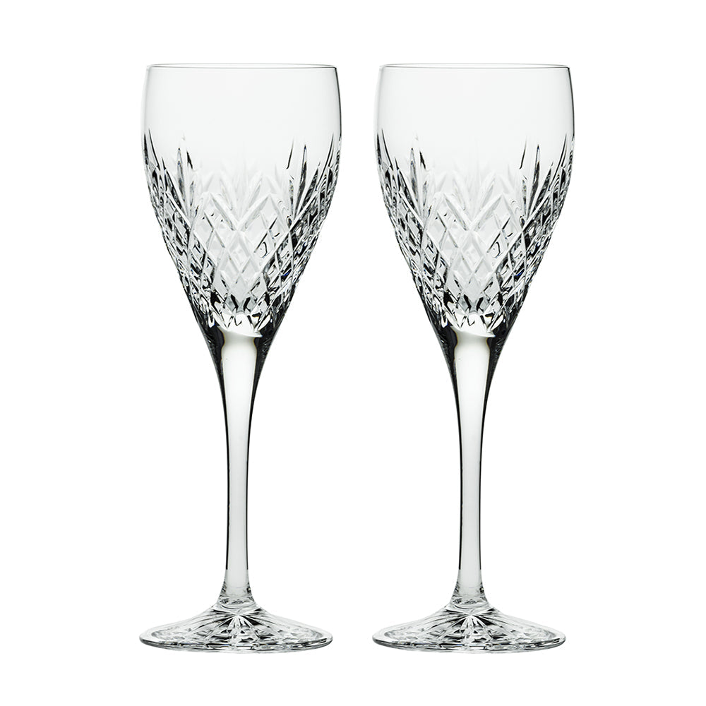 Royal Scot Crystal Edinburgh Wine Glass Set of 2-Home & Garden > Kitchen & Dining > Tableware > Drinkware-Goviers