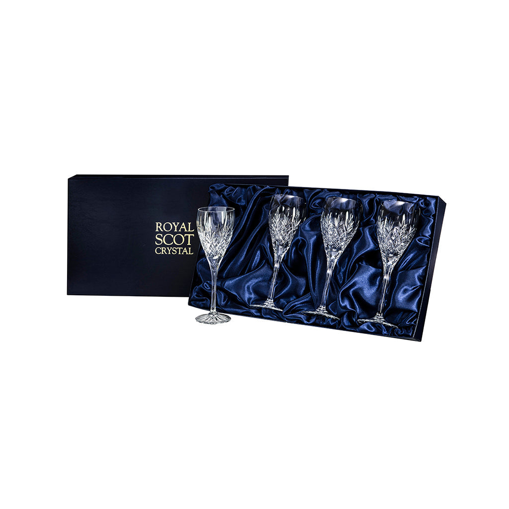 Royal Scot Crystal Edinburgh Wine Glass Set of 4-Home & Garden > Kitchen & Dining > Tableware > Drinkware-Goviers