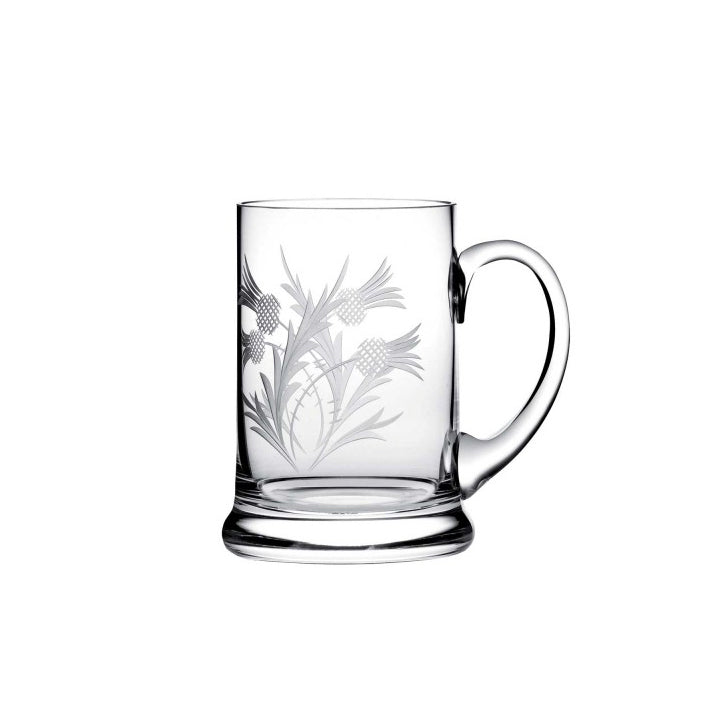 Royal Scot Crystal Flower of Scotland 1 Pint Tankard-Goviers