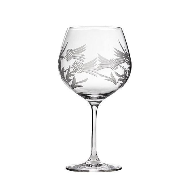 Royal Scot Crystal Flower of Scotland G & T Copa Glass-Home & Garden > Kitchen & Dining > Tableware > Drinkware-Goviers
