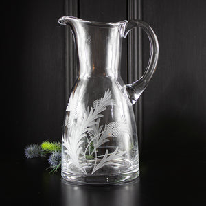 Royal Scot Crystal Flower of Scotland Large 1.5 Litre Jug-Goviers