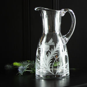 Royal Scot Crystal Flower of Scotland Large 1.5 Litre Jug-Goviers