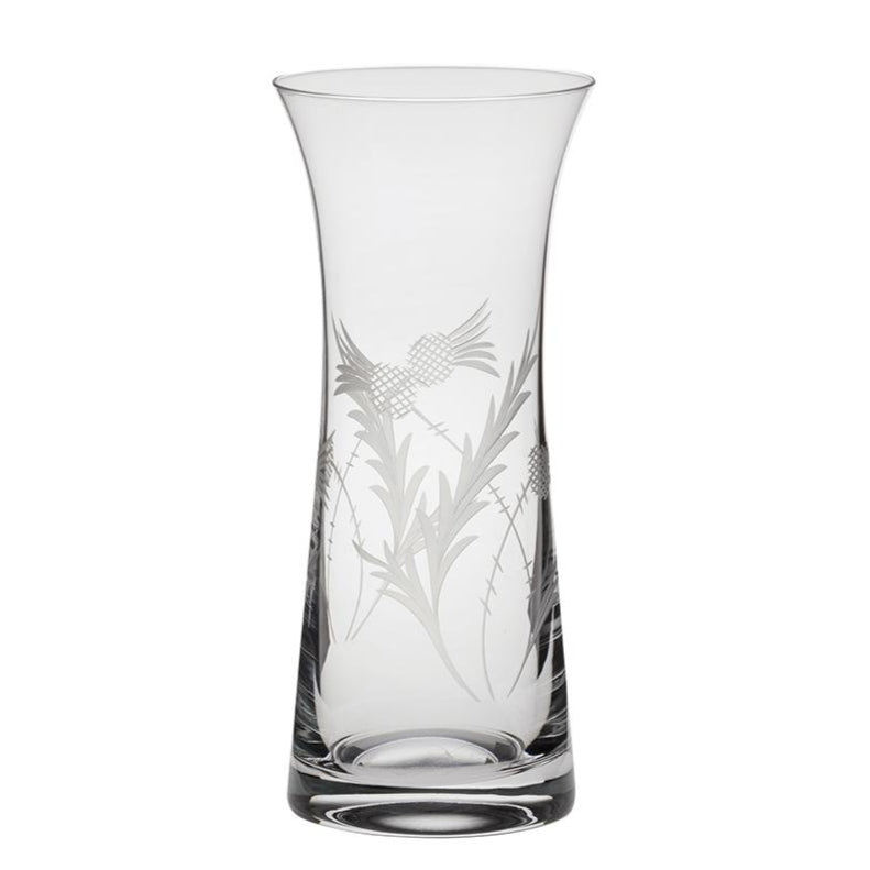 Royal Scot Crystal Flower of Scotland Lily Vase 23cm-Goviers
