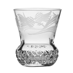 Royal Scot Crystal Flower of Scotland Tot Glass (Thistle Shape)-Goviers