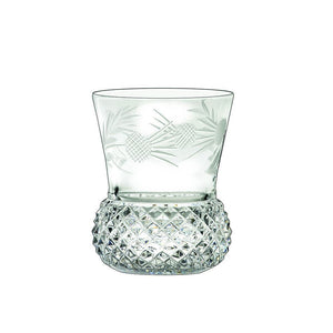Royal Scot Crystal Flower of Scotland Whisky Tumbler (Thistle Shape) Set of 6-Goviers