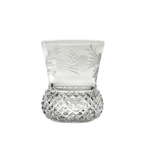 Royal Scot Crystal Flower of Scotland Whisky Tumbler (Thistle Shape)-Goviers