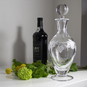 Royal Scot Crystal Grapevine Footed Wine / Port Decanter-Goviers