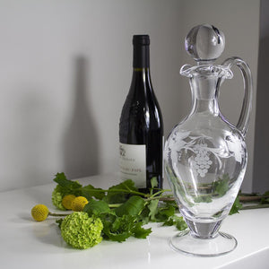 Royal Scot Crystal Grapevine Handled Wine Decanter-Goviers