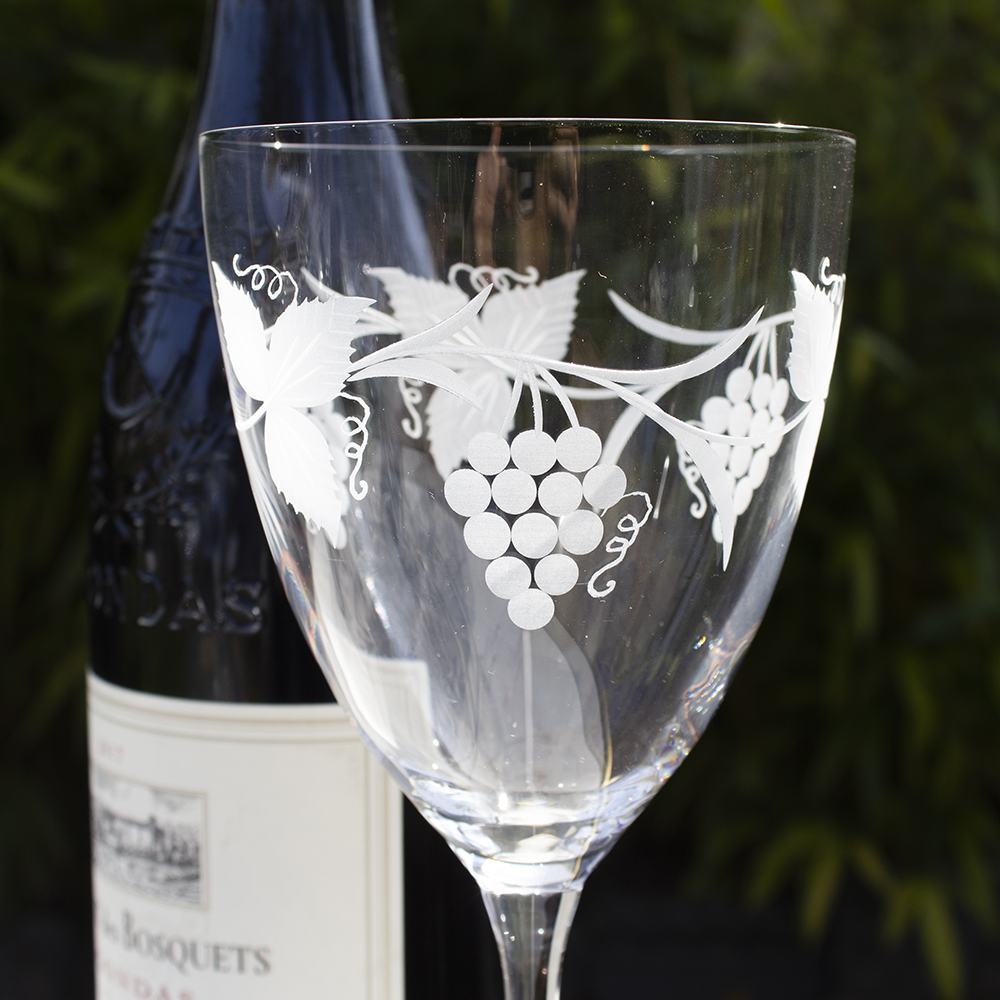 Royal Scot Crystal Grapevine Red Wine Glasses Set of 2-Goviers